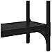 Tavolo consolle Rovere Nero 100 x 29 x 75 cm Legno multistrato - Foto miniatura 8