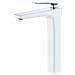 Rubinetto per lavabo da bagno, Blackswan, tipo M75, modello bianco /cromo, misura 30 cm - Foto miniatura 1