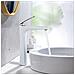 Rubinetto per lavabo da bagno, Blackswan, tipo M75, modello bianco /cromo, misura 30 cm - Foto miniatura 2