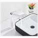 Rubinetto per lavabo da bagno, Blackswan, tipo M75, modello bianco /cromo, misura 30 cm - Foto miniatura 3