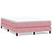 Giroletto a Molle senza Materasso Rosa 160x210 cm in Velluto - Foto miniatura 1