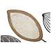 Tavolo Consolle Natura 3-multicolore-metallo-108x36,8x80 Cm - Foto miniatura 5