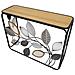 Tavolo Consolle Natura 3-multicolore-metallo-108x36,8x80 Cm - Foto miniatura 2