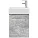 Mobile bagno con rubinetto Grigio Cemento 45,5 x 22,5 x 84 cm - Foto miniatura 5