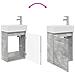 Mobile bagno con rubinetto Grigio Cemento 45,5 x 22,5 x 84 cm - Foto miniatura 9