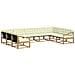 Set di divani da esterno con cuscino 9 pcs Bianco e Crema - Foto miniatura 1
