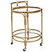 Carrello Bar Panama Rotondo In Ferro, Rattan E Vetro Ø 51x74 Cm - Foto miniatura 1