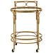 Carrello Bar Panama Rotondo In Ferro, Rattan E Vetro Ø 51x74 Cm - Foto miniatura 2