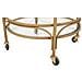 Carrello Bar Panama Rotondo In Ferro, Rattan E Vetro Ø 51x74 Cm - Foto miniatura 7