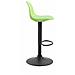 Sgabello Design Kiel in Polipropilene e Similpelle - Sgabello Cucina Girevole e Regolabile - Sgabello da Bar Imbottito e con Poggiapiedi Verde Nero - Foto miniatura 3
