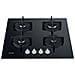 Piano Cottura ING 61T / BK a Gas 4 Fuochi Gas Colore Nero - Foto miniatura 2