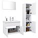 Set Mobili da Bagno Bianco in Truciolato - Foto miniatura 3