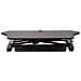 Scrivania ad angolo Sit Stand con Vassoio per Tastiera - Ampia Superficie (908x530mm) - Postazione di lavoro ergonomica per stare in piedi /seduto ad altezza regolabile - Supporta due monitor - Foto miniatura 2