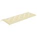 Cuscino per Panca da Giardino Bianco Crema 150x50x7 cm Tessuto - Foto miniatura 2