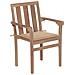 Sedie da Giardino 2 pz con Cuscini Beige Massello di Teak - Foto miniatura 2