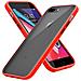 Custodia Compatibile Con Apple Iphone 6 Plus / 7 Plus / 8 Plus In Rosso Opaco - Bottoni Neri - Coperchio Protettivo Ibrido Con Interno In Silicone Tpu E Retro In Plastica Opaca - Foto miniatura 1