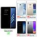 Custodia Compatibile Con Samsung Galaxy A8 2018 In Blu Scuro Marrone - Coperchio Protettiva Con Chiusura Magnetica, Funzione Stand E Tasca Per Le Carte - Foto miniatura 2