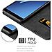 Custodia Compatibile Con Samsung Galaxy A8 2018 In Blu Scuro Marrone - Coperchio Protettiva Con Chiusura Magnetica, Funzione Stand E Tasca Per Le Carte - Foto miniatura 5