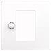 Meg5775-6035 Bianco Placca Per Interruttori E Coperchio Per Presa - Foto miniatura 1