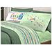 Completo Lenzuola Letto Pensieri Delicati 100% Cotone Dis. Aquiloni Matrimoniale Verde - Foto miniatura 1