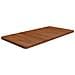 Piano Bagno Marrone Scuro 100x50x2,5cm Legno Massello Trattato - Foto miniatura 1