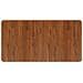 Piano Bagno Marrone Scuro 100x50x2,5cm Legno Massello Trattato - Foto miniatura 3