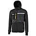 Felpa Full Zip + Cappuccio Galaxy U-power Black Carbon Xxl - Foto miniatura 1