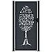 Cancello Giardino Antracite 105x205 Cm In Acciaio Design Albero - Foto miniatura 4