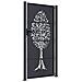 Cancello Giardino Antracite 105x205 Cm In Acciaio Design Albero - Foto miniatura 8