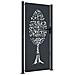 Cancello Giardino Antracite 105x205 Cm In Acciaio Design Albero - Foto miniatura 1