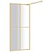 Parete Per Doccia Walk-in Vetro Trasparente Esg 100x195 Cm Oro - Foto miniatura 2