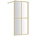 Parete Per Doccia Walk-in Vetro Trasparente Esg 100x195 Cm Oro - Foto miniatura 1