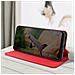 Custodia Per Xiaomi Redmi 12 Portafoglio Funzione Supporto Video Rossa - Foto miniatura 2