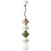 Sospensione Vintage Decò Copacabana 4 Moduli Ceramica Multicolor G-b-v E27 - Foto miniatura 1