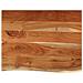 Piano Bagno 80x60x2,5 Cm Rettangolare Legno Massello Di Acacia - Foto miniatura 2