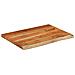 Piano Bagno 80x60x2,5 Cm Rettangolare Legno Massello Di Acacia - Foto miniatura 3