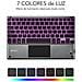 Tastiera con Touchpad Wireless 8436586740610  (Layout Spagnolo) Colore Nero. Grigio - Foto miniatura 4