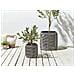 Set Di 2 Vasi Per Piante Brodiea Rattan Sintetico 26/45 Cm Marrone Chiaro - Foto miniatura 1