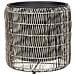 Set Di 2 Vasi Per Piante Brodiea Rattan Sintetico 26/45 Cm Marrone Chiaro - Foto miniatura 5
