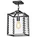 Sospensione Industrial Nordica Louvre Acciaio Canna Di Fucile Vetro 1 Luce E27 - Foto miniatura 4
