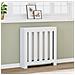 Copertura Termosifone Bianca 78x20x82 Cm Legno Multistrato - Foto miniatura 1
