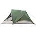 Tenda Da Campeggio A Cabina Per 4 Persone Verde Impermeabile - Foto miniatura 7