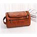 Borsa Da Toilette Da Viaggio Premium Da Uomo Brown - Foto miniatura 2