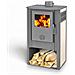 Stufa Riscaldamento A Legna Con Rivestimento In Maioliche 7,2 Kw - Beige - Foto miniatura 1