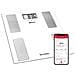 Impedenziometro Bluetooth 180kg/100g Bianco - 15114 - Foto miniatura 1