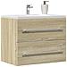 Mobile Lavabo Rovere Sonoma 60x38,5x48 Cm In Legno Multistrato - Foto miniatura 1