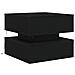 Tavolino da Salotto con Luci LED Rovere Nero 50x50x40 cm - Foto miniatura 4