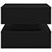 Tavolino da Salotto con Luci LED Rovere Nero 50x50x40 cm - Foto miniatura 6