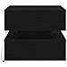 Tavolino da Salotto con Luci LED Rovere Nero 50x50x40 cm - Foto miniatura 8