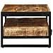 Tavolino Da Salotto 90x50x36 Cm Legno Massello Di Mango Grezzo - Foto miniatura 2